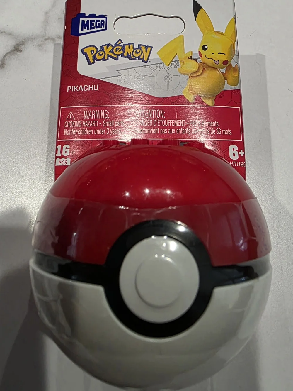 Pokémon Mega Construx Poke Ball Pikachu Building Set 16 Pieces Toy Pokemon